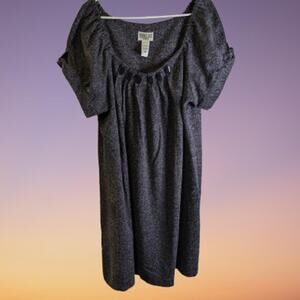 Robbie Bee 18W purple short sleeve polyester blend winter shift dress.